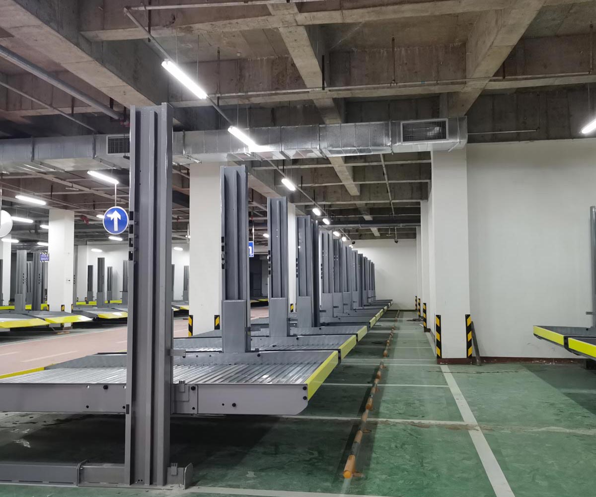 都江堰PJS601-27雙層四柱立體車庫地基要求及安裝注意事項